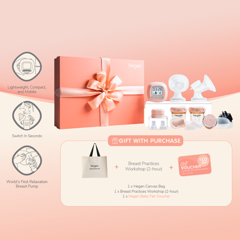 Hegen PCTO™ Double Electric Breast Pump (SoftSqround™) + FREE Gifts worth $176.50 + PWP Option